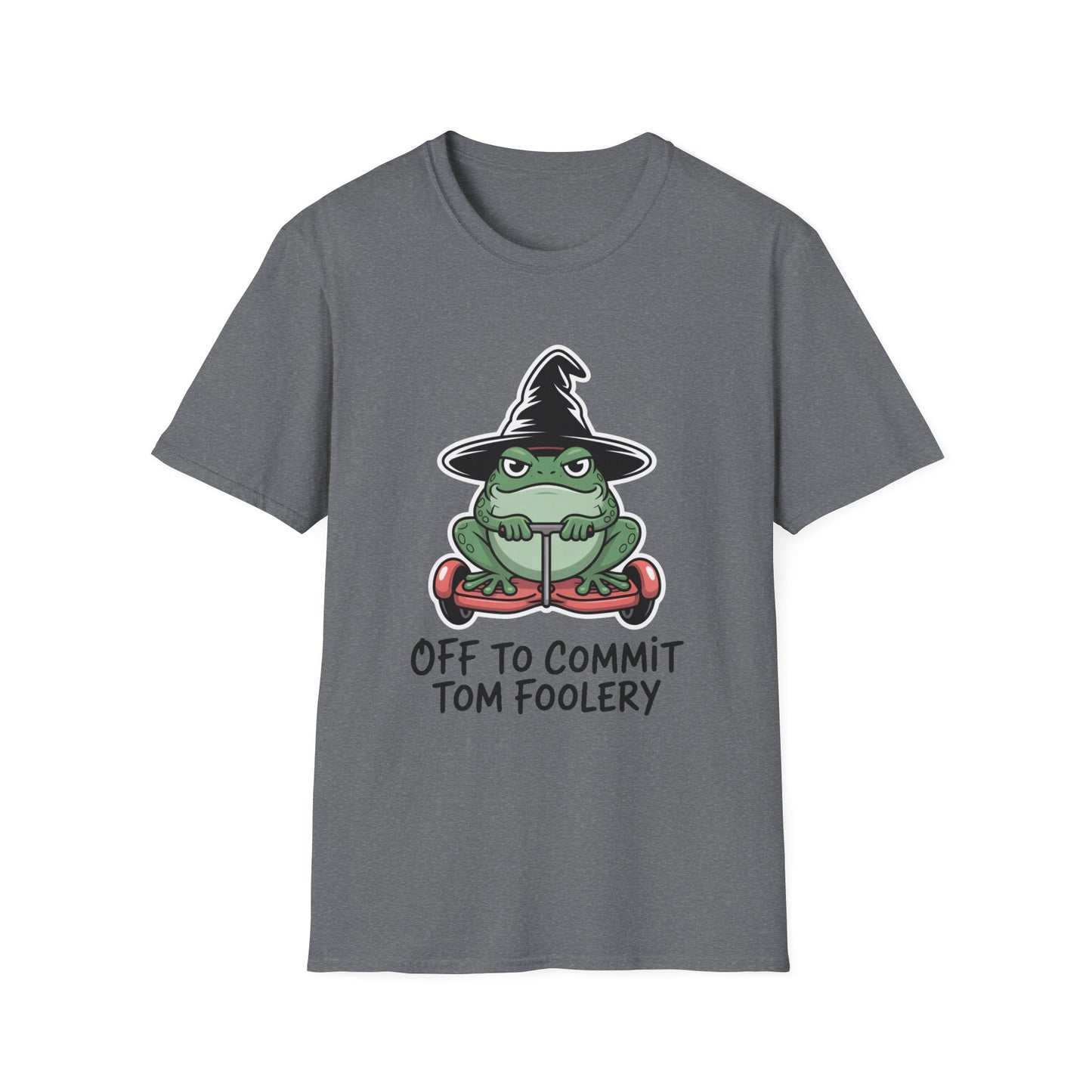 Tom Foolery Halloween Softstyle T-Shirt, Halloween Shirt, Sarcastic Frog Shirt, Funny Frog Satire Shirt