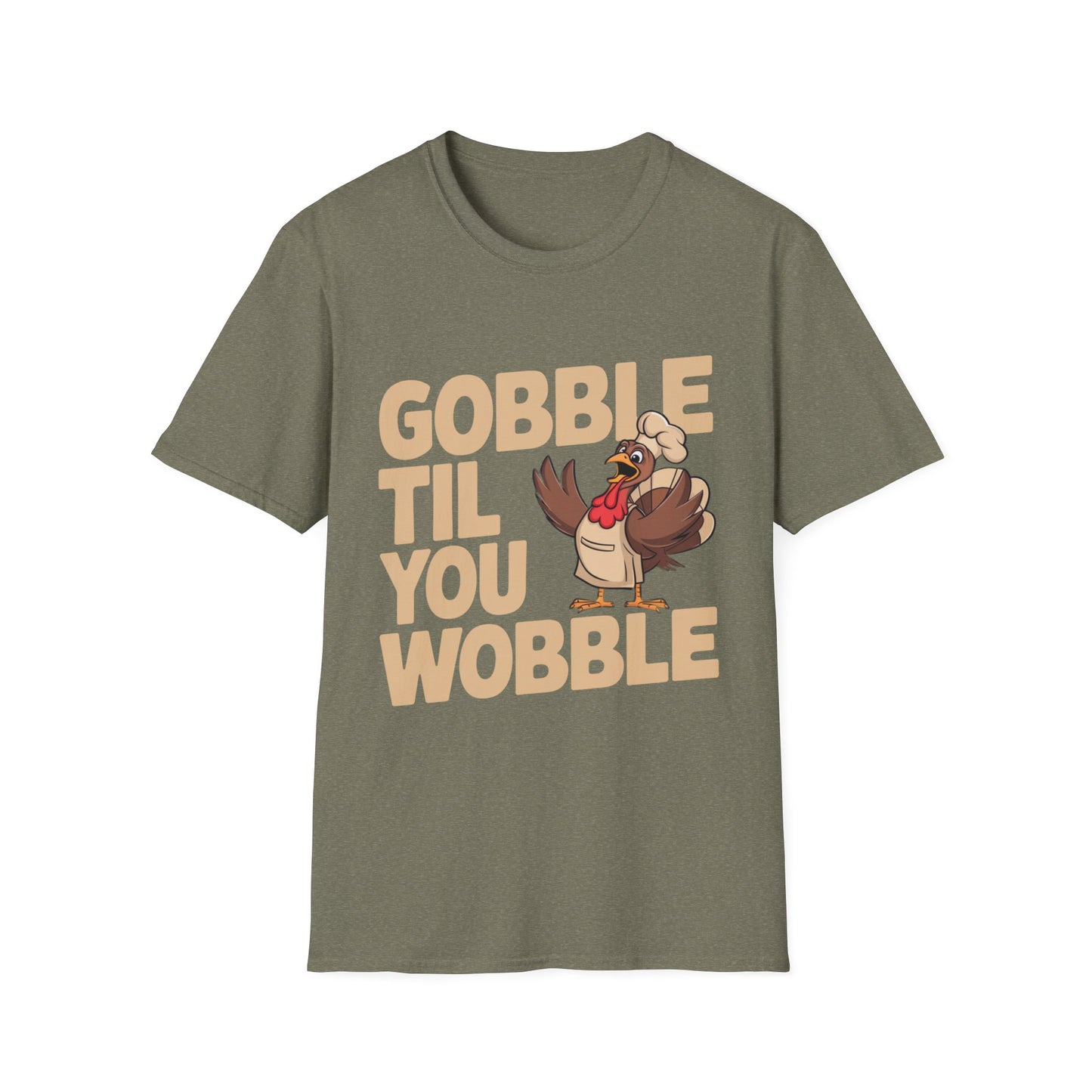 Gobble Til You Wobble – Chef Turkey Edition Short Sleeve Tee