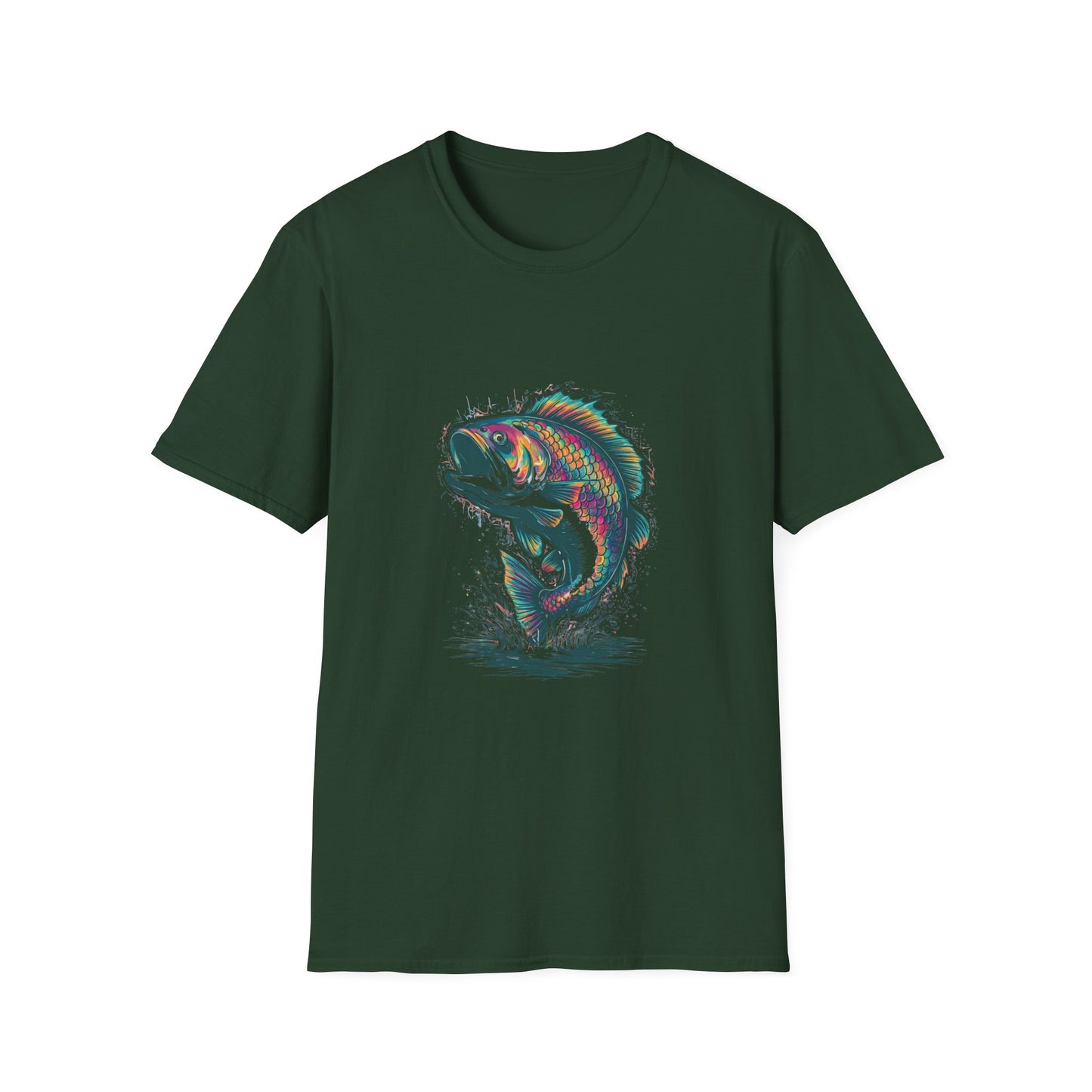 Hooked On Color Bass Graphic Tee