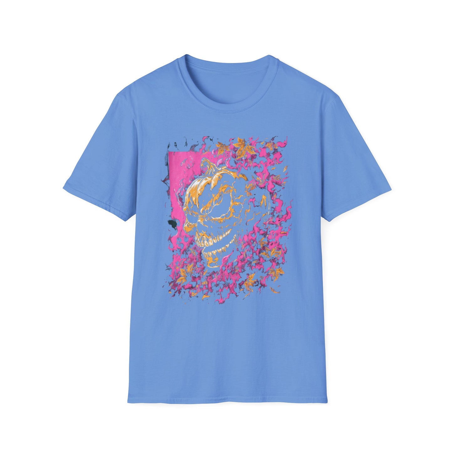 Hellgourd Flaming Skull Halloween Head Tee