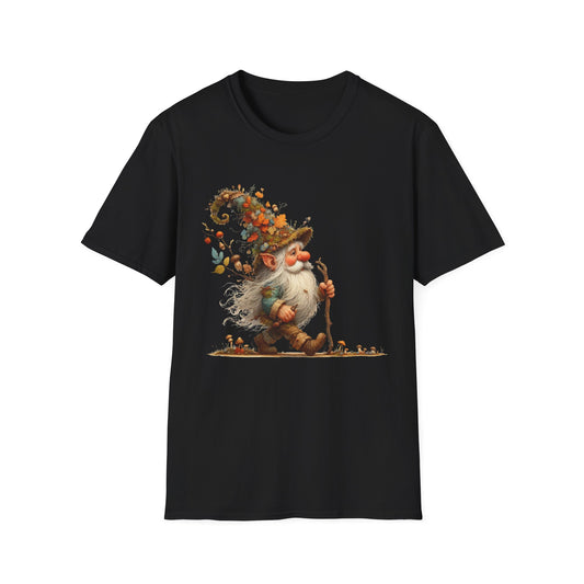 “Forest Walker Gnome” Tee – Woodland Lore Edition