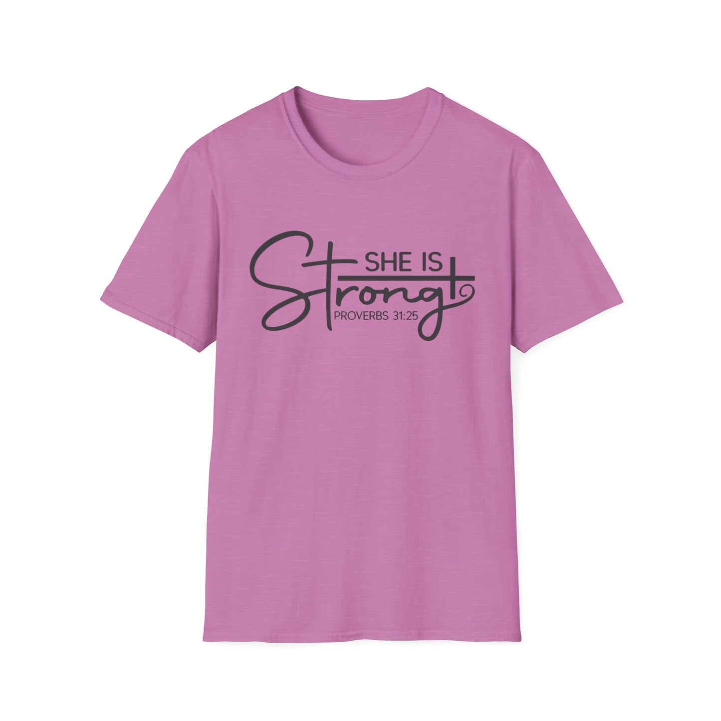 She Is Strong Tee – Proverbs 31:25 Empowerment Edition