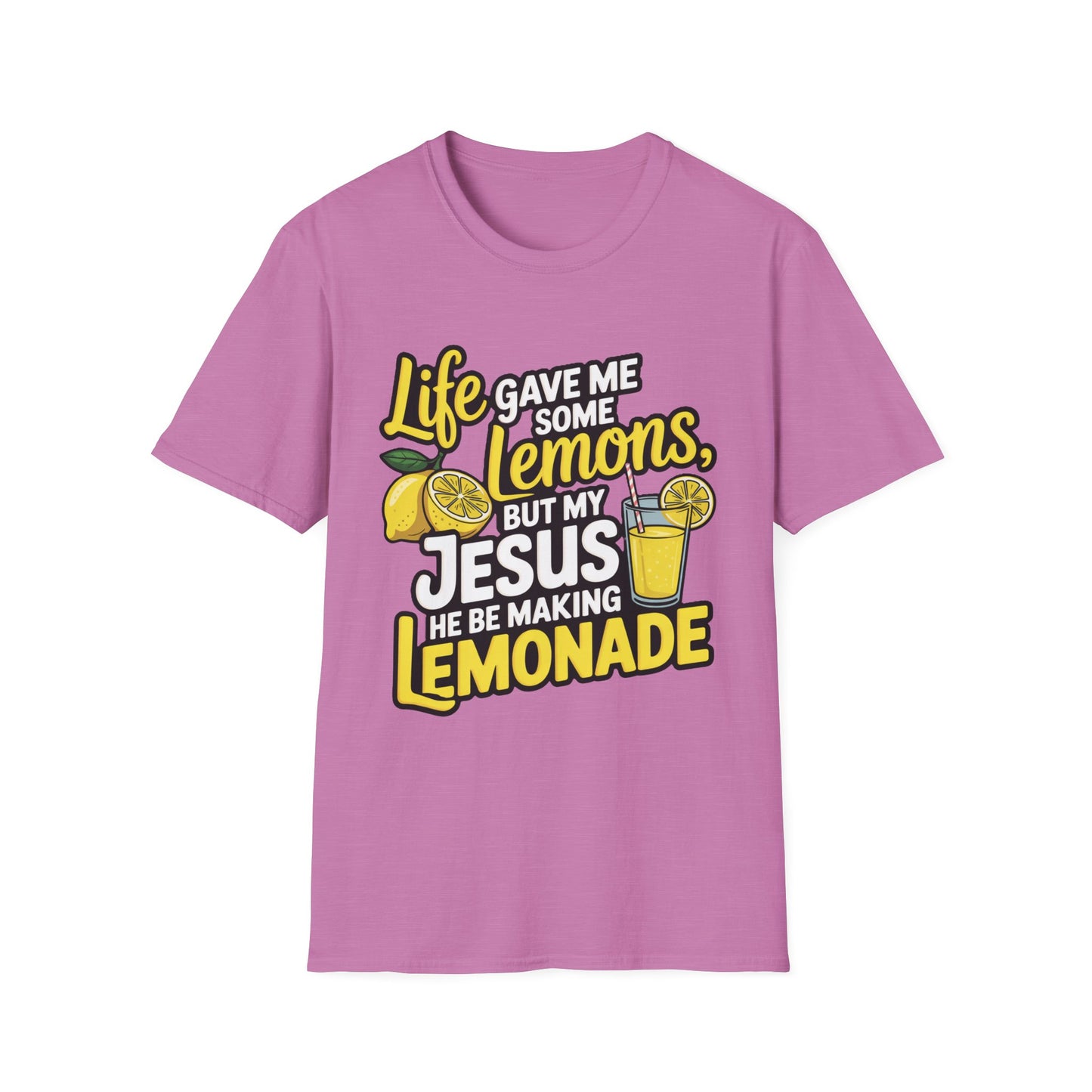 Life Gave Me Lemons, But My Jesus Made Lemonade – Faith-Fueled Graphic T-Shirt