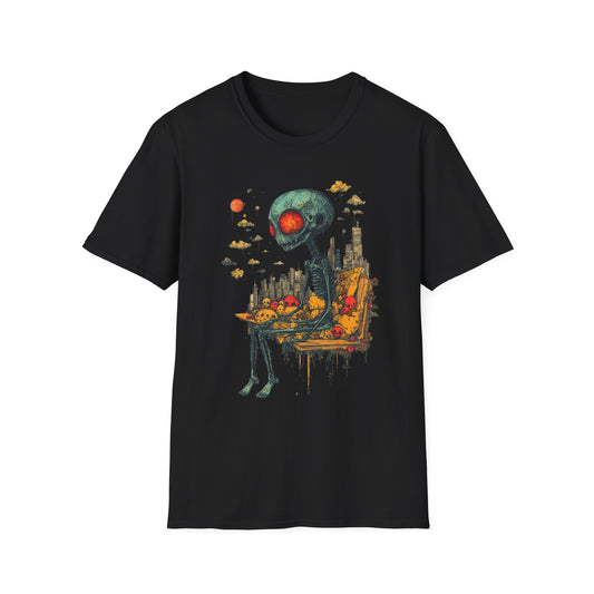 Benchwarmer from Beyond – Alien Skullscape Tee