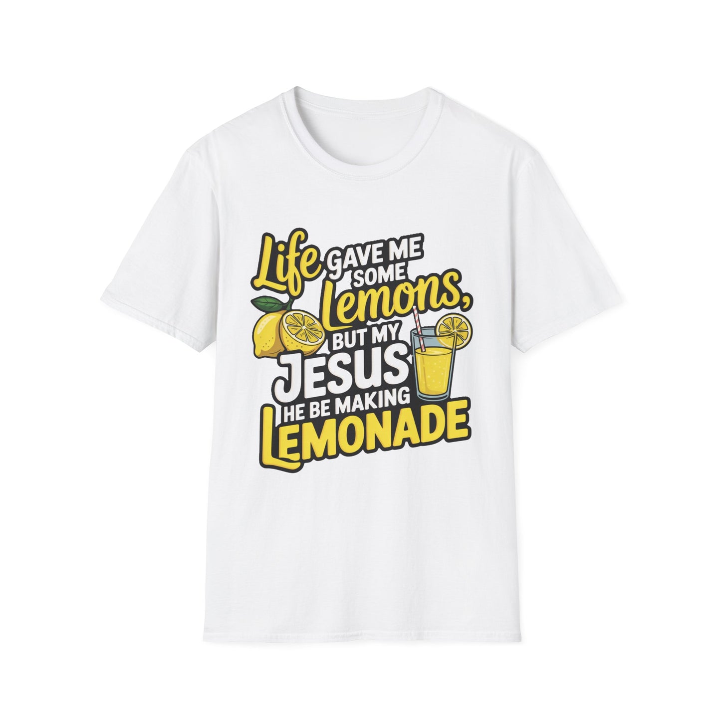 Life Gave Me Lemons, But My Jesus Made Lemonade – Faith-Fueled Graphic T-Shirt