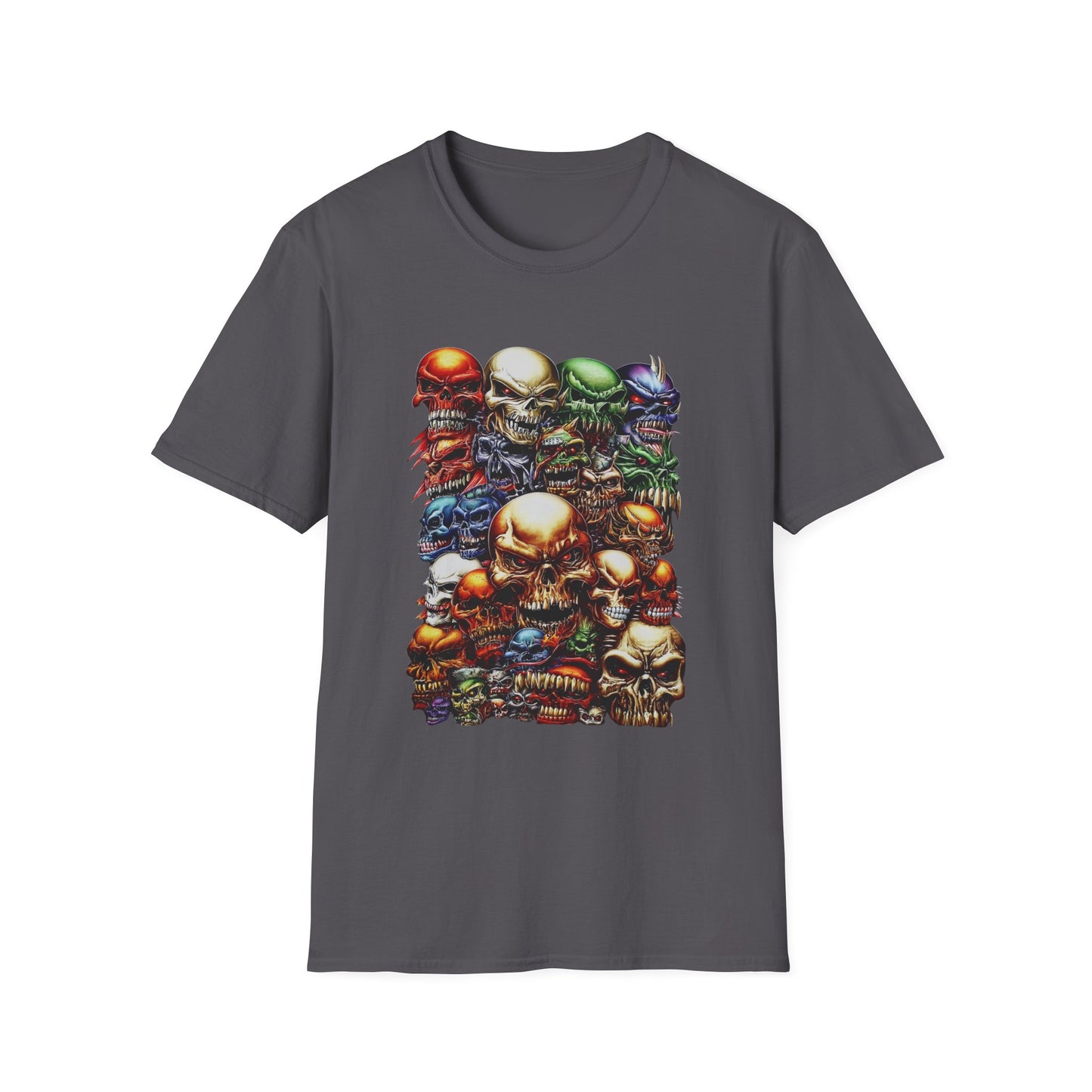 Skull Riot Abstract Skulls Halloween Tee