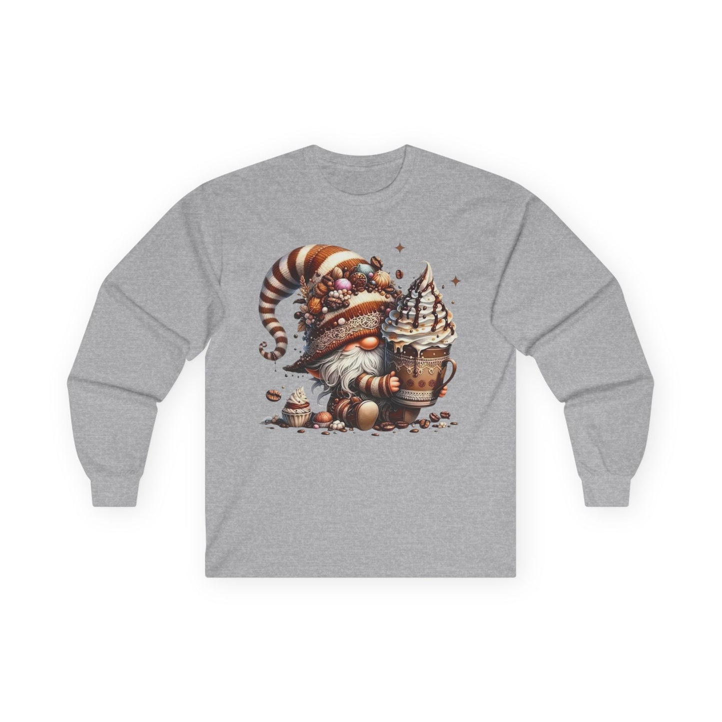 “Sweet Brew Gnome” Long Sleeve Tee – Dessert Daydream Edition