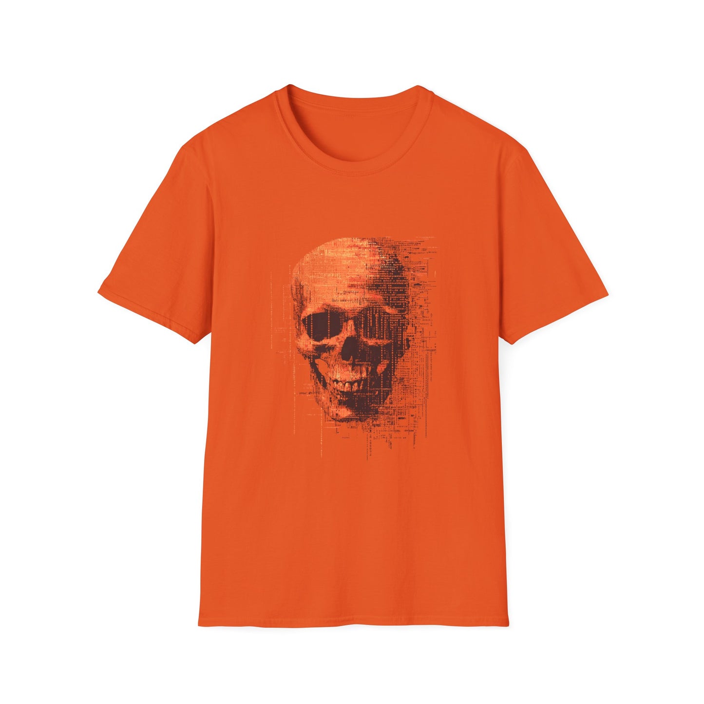 Data Decay – Glitched Skull Pixel Design