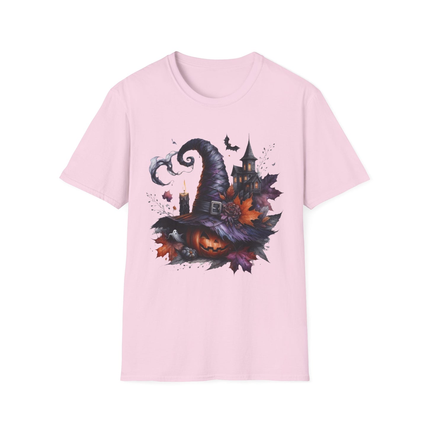 “Haunted Harvest” Tee – Witch Hat & Pumpkin Edition