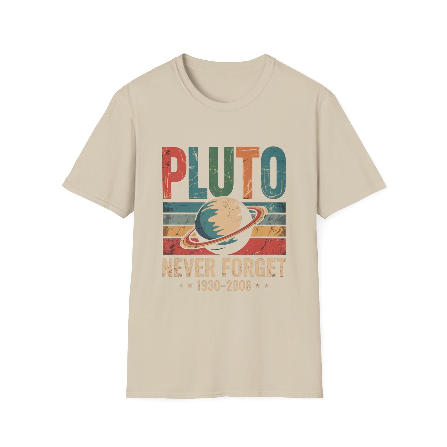 Pluto: Never Forget Vintage Planet Graphic Tee