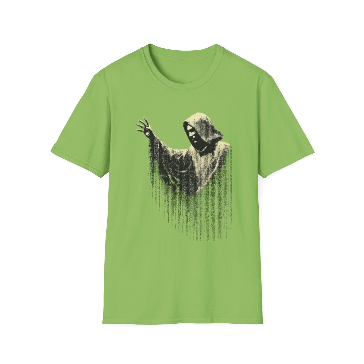 Codewalker – Hooded Figure in Digital Stream