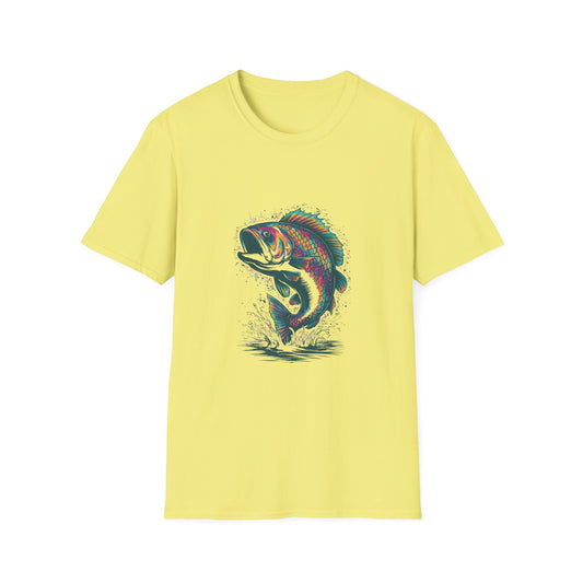 Hooked On Color Bass Graphic Tee