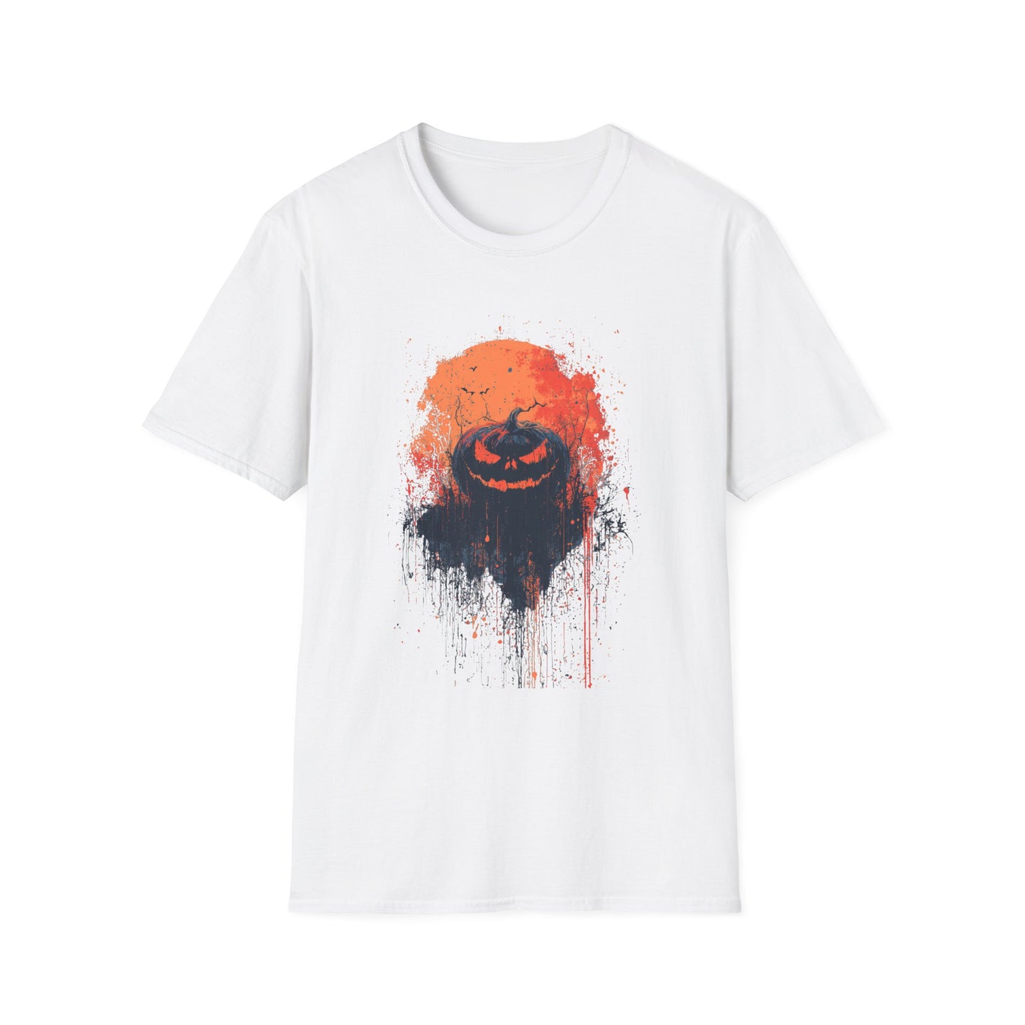 Moonlit Menace Halloween Pumpkin Tee