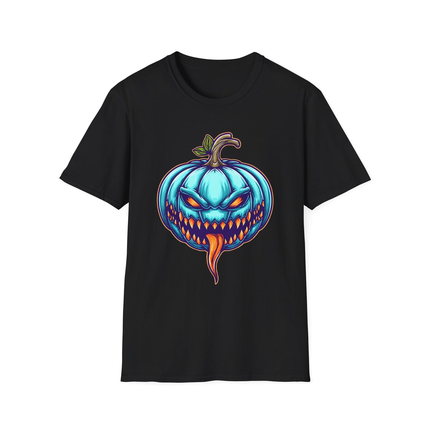 Tongue Twister Mutant Pumpkin Halloween Head Tee