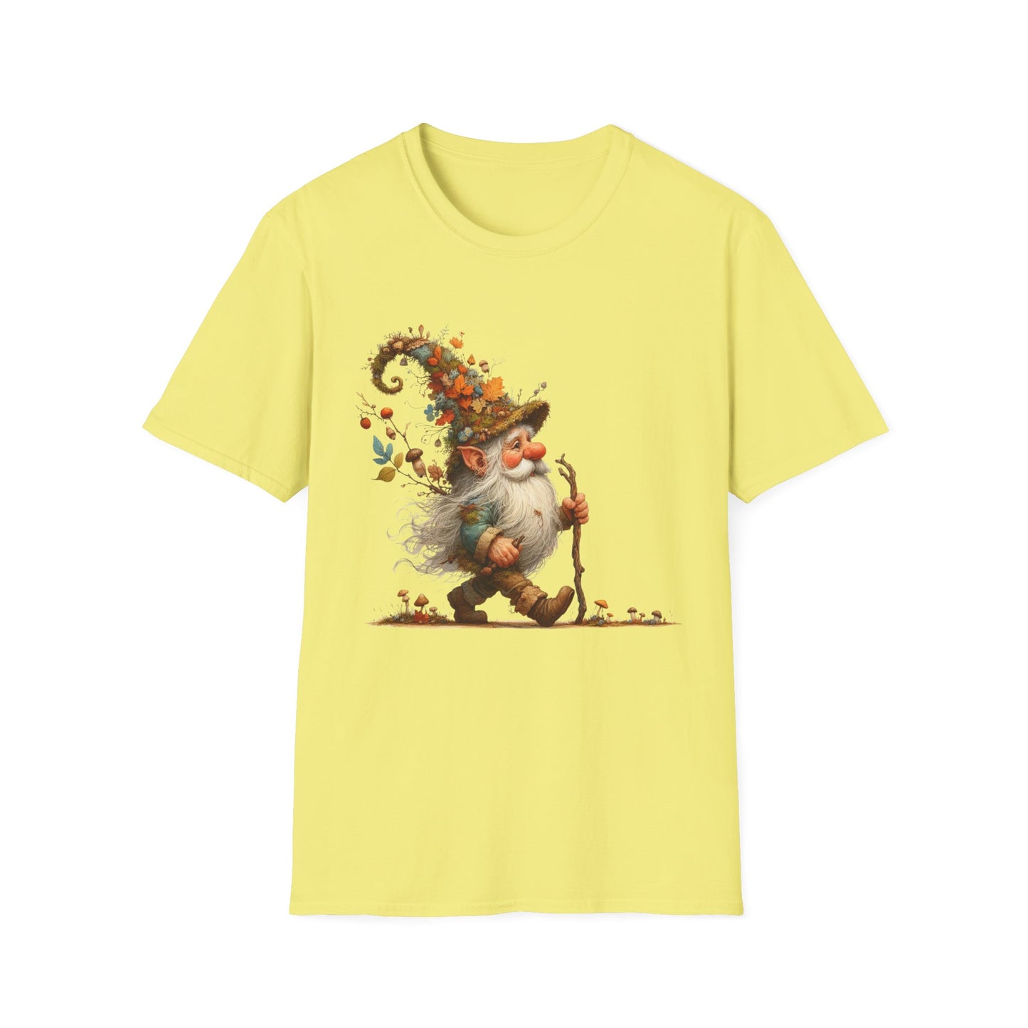 “Forest Walker Gnome” Tee – Woodland Lore Edition