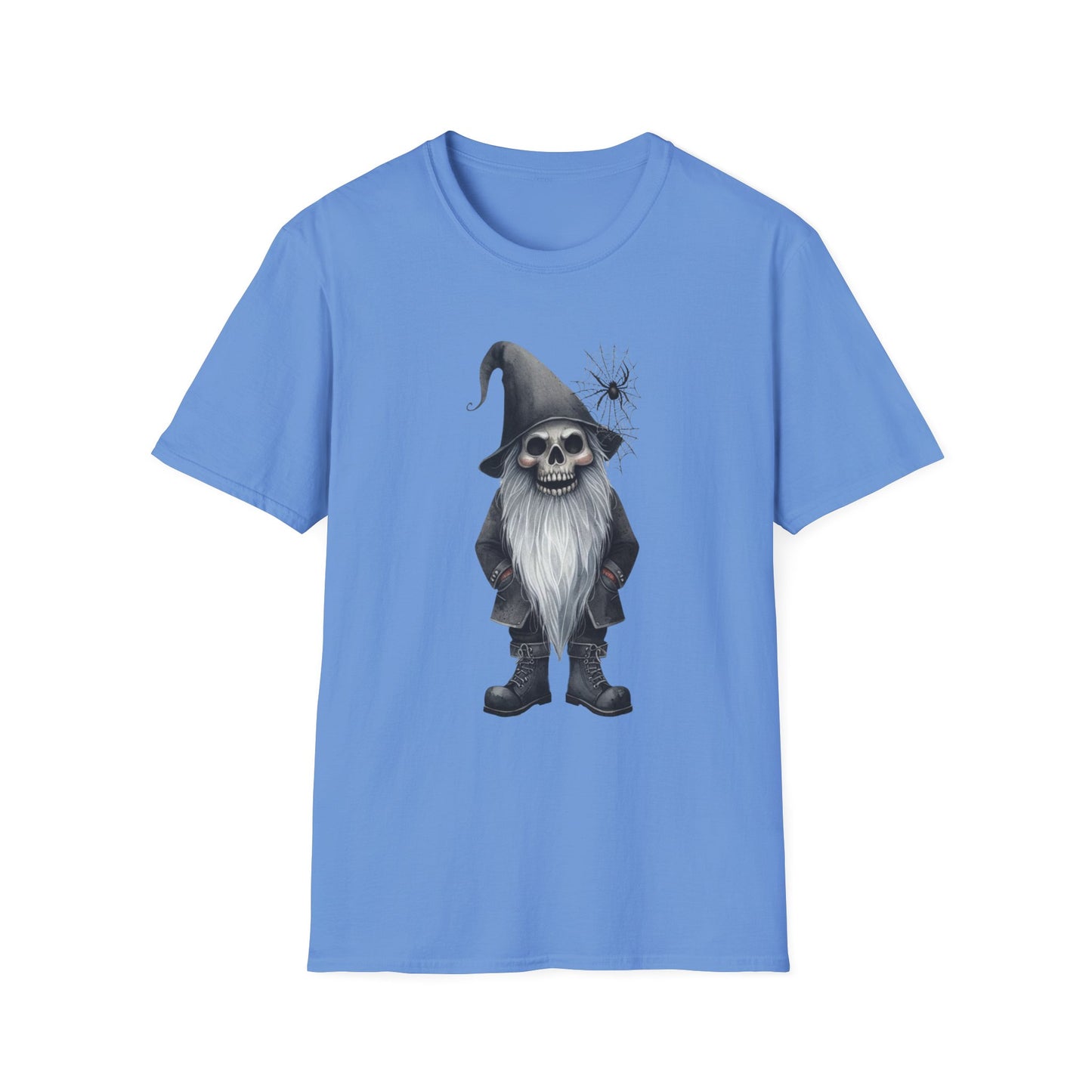 “Grim Gnome” Tee – Webbed Beard & Skull Grin Edition
