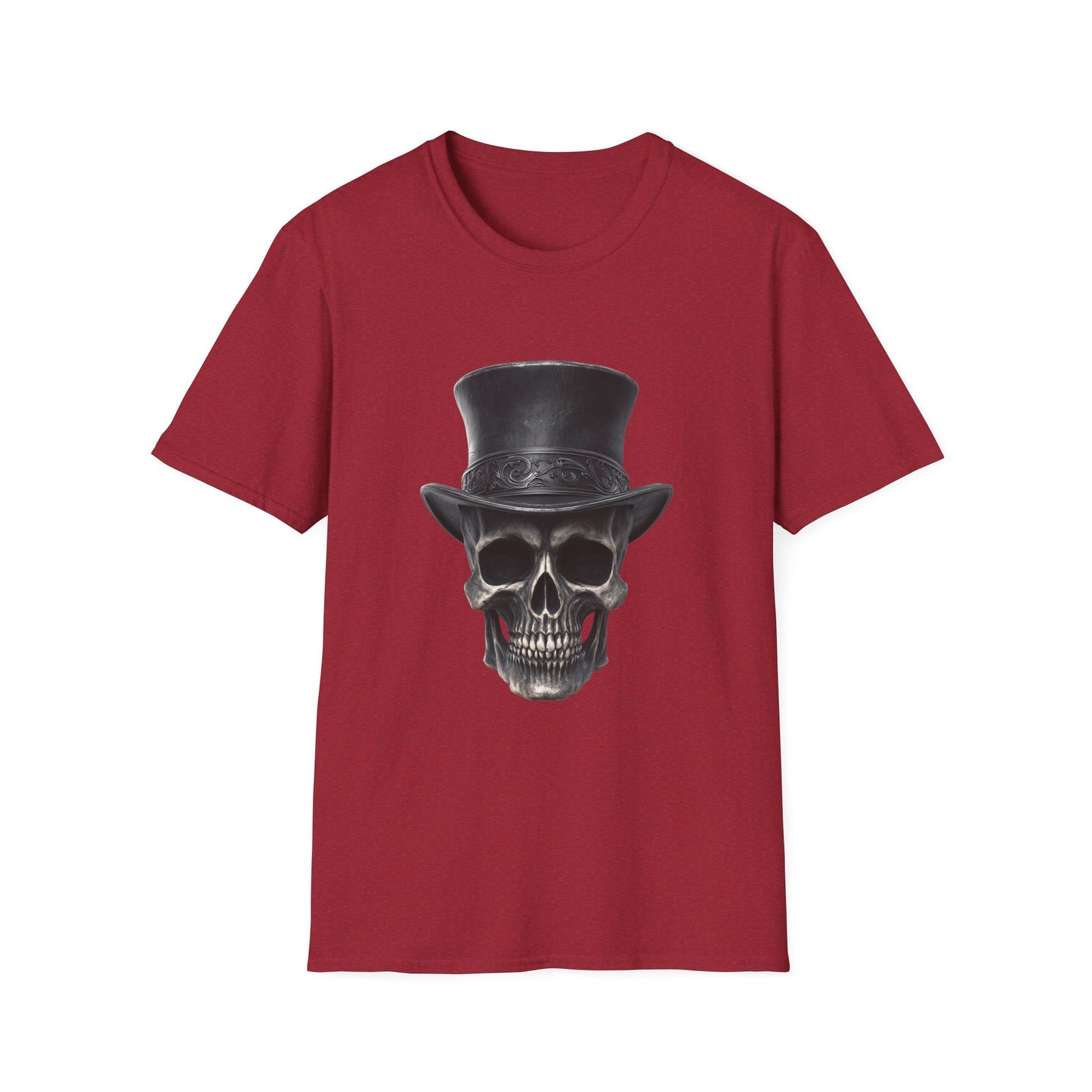 Dapper ‘Til Death – Gothic Skull Top Hat Tee