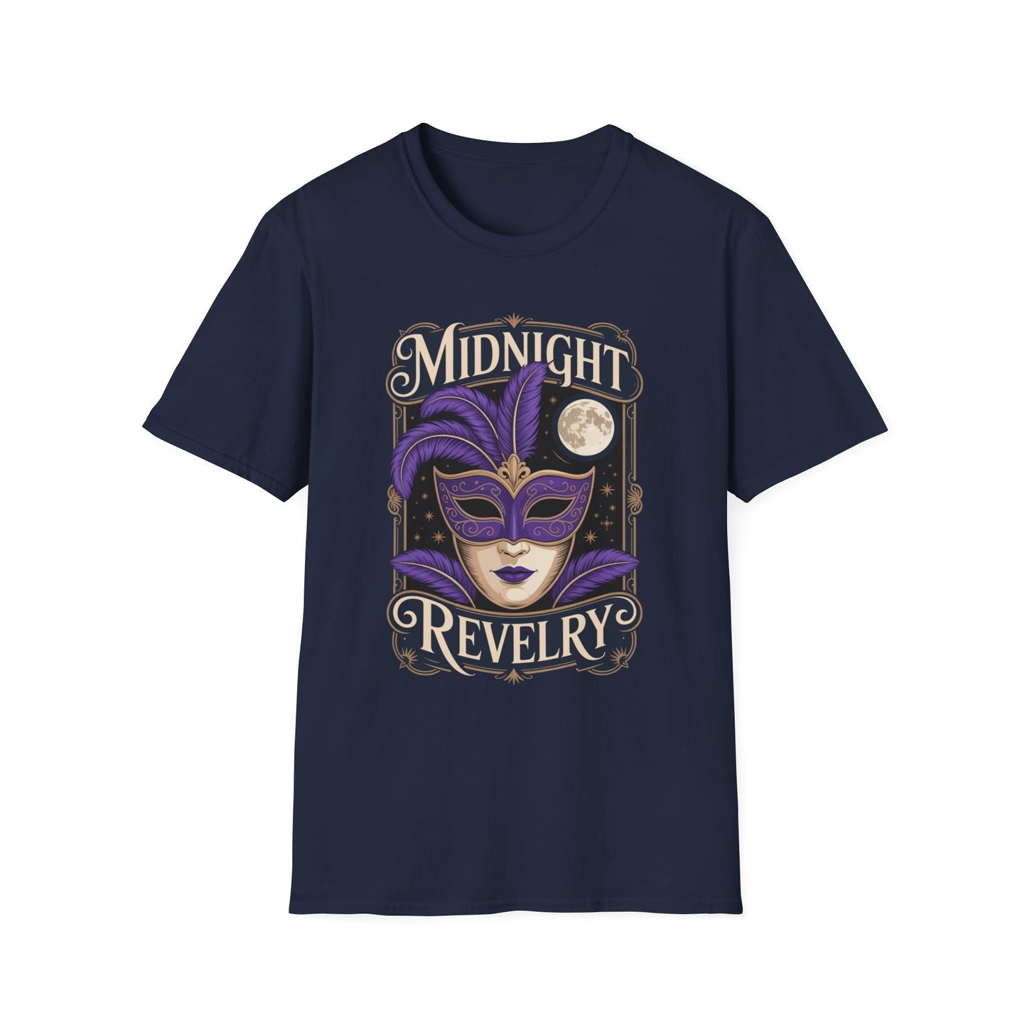 Midnight Revelry Masquerade Graphic Tee