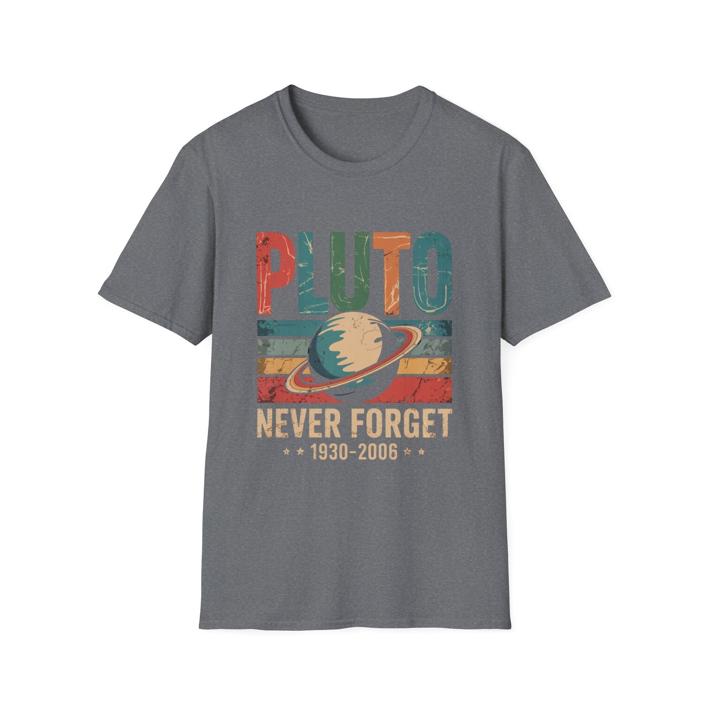 Pluto: Never Forget Vintage Planet Graphic Tee