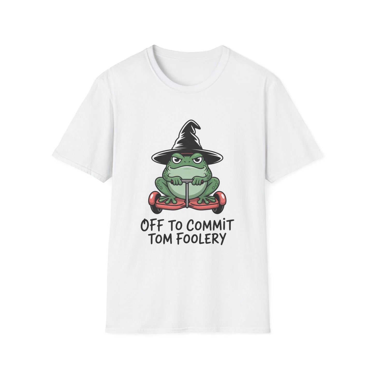 Tom Foolery Halloween Softstyle T-Shirt, Halloween Shirt, Sarcastic Frog Shirt, Funny Frog Satire Shirt