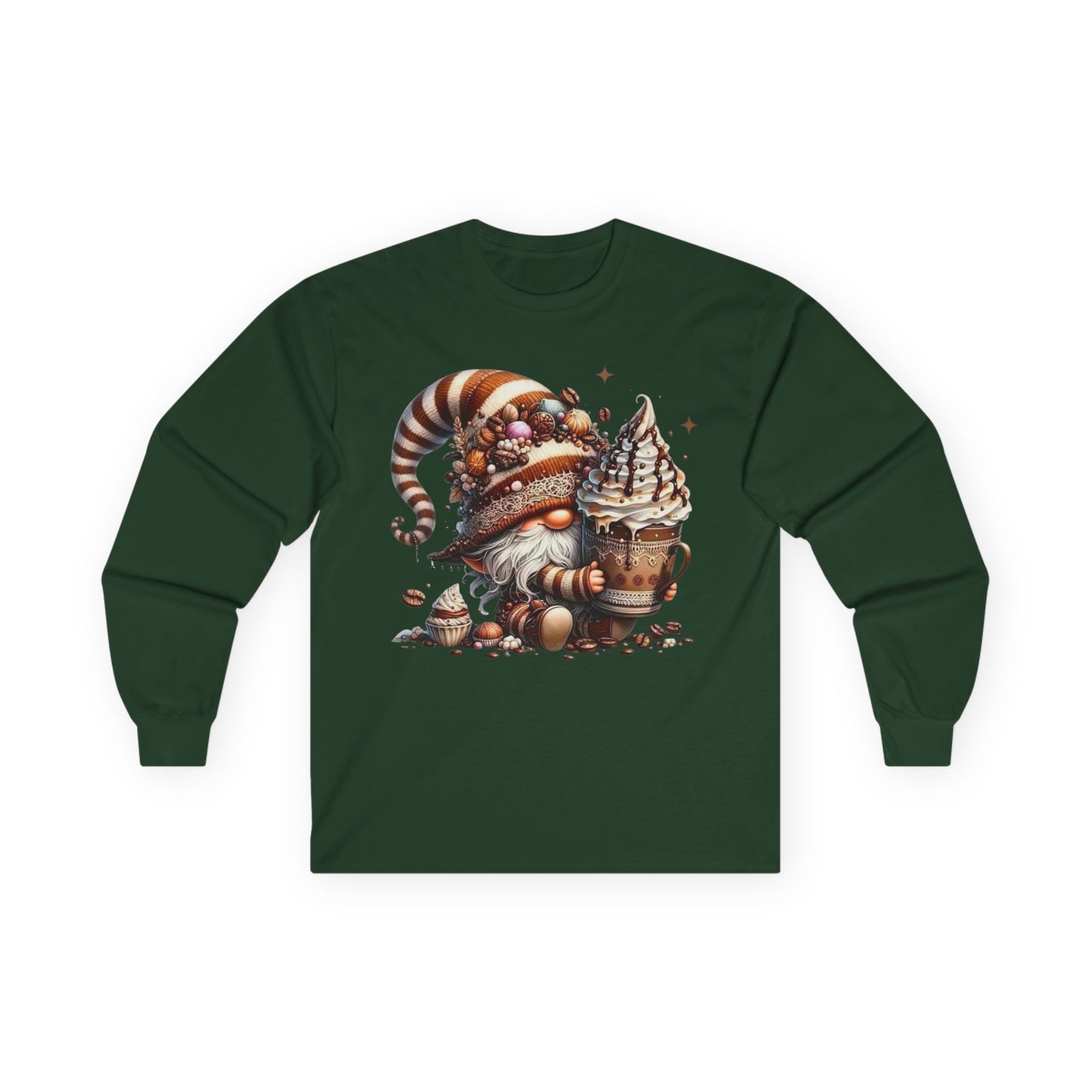 “Sweet Brew Gnome” Long Sleeve Tee – Dessert Daydream Edition