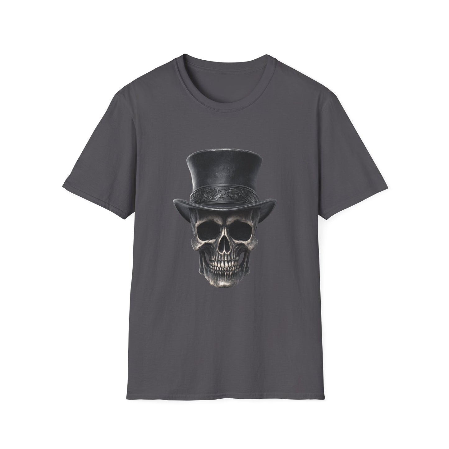 Dapper ‘Til Death – Gothic Skull Top Hat Tee