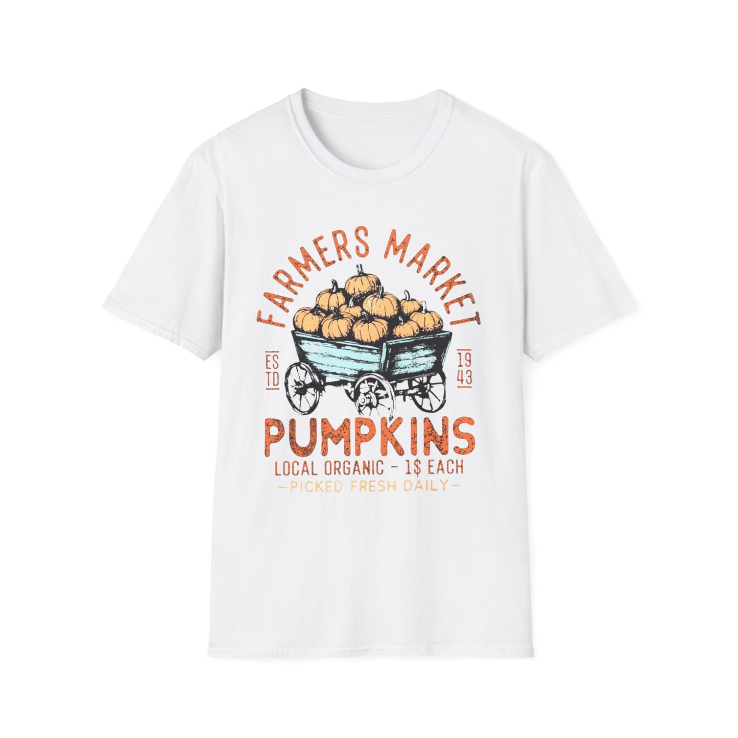 “Farmers Market Pumpkin Cart” Tee – Est. 1943 Edition