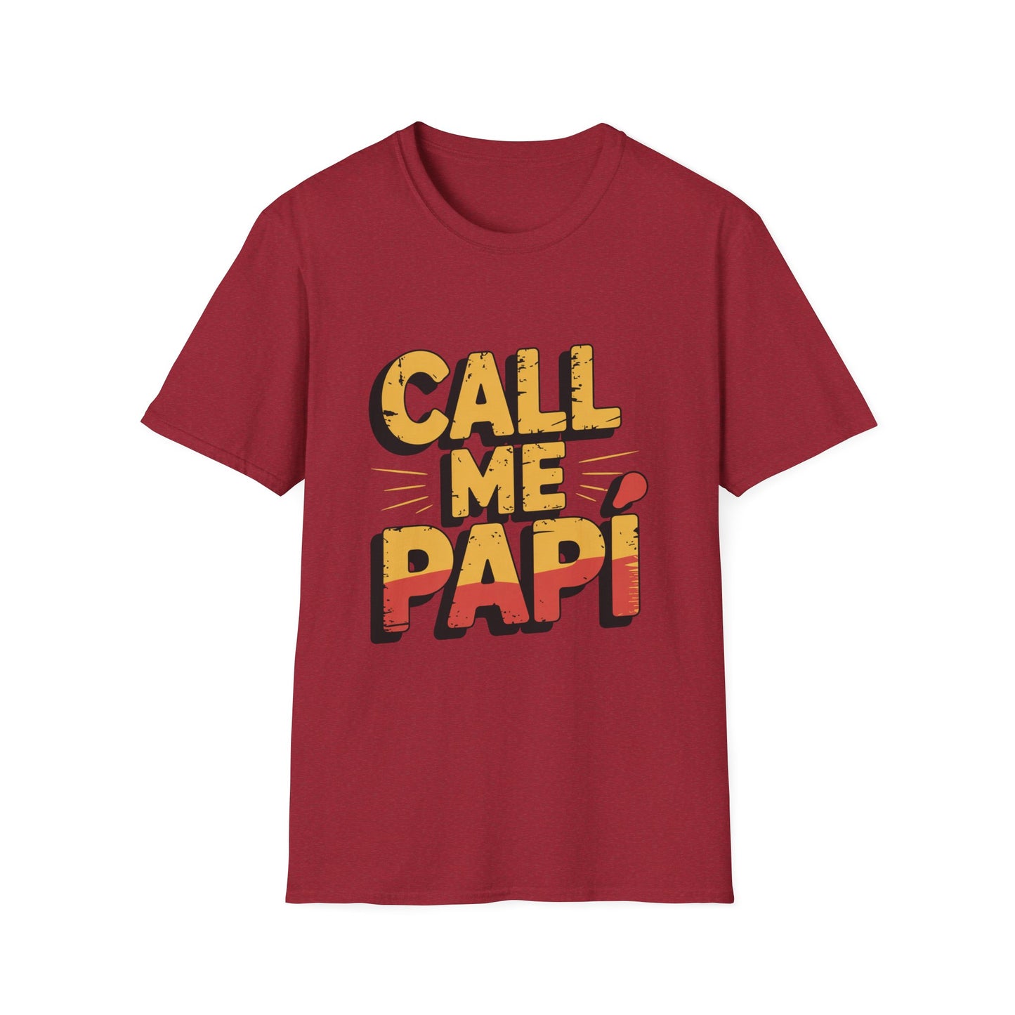 CALL ME PAPÍ – Distressed Gradient Tee