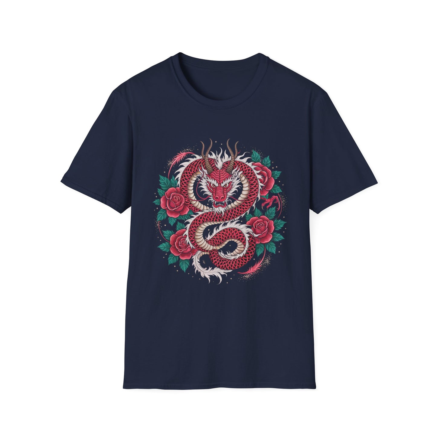 Thorns & Flame Dragon Rose Graphic Tee
