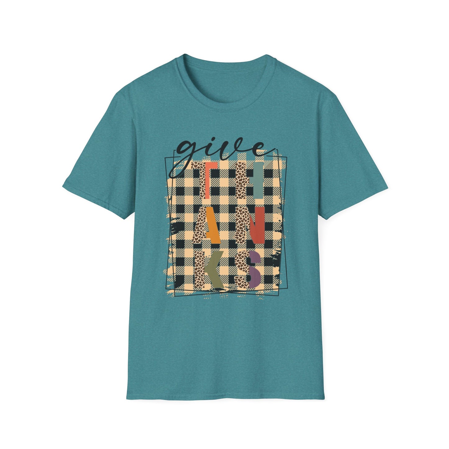 Give THANKS – Retro Patchwork Edition Short Sleeve Tee