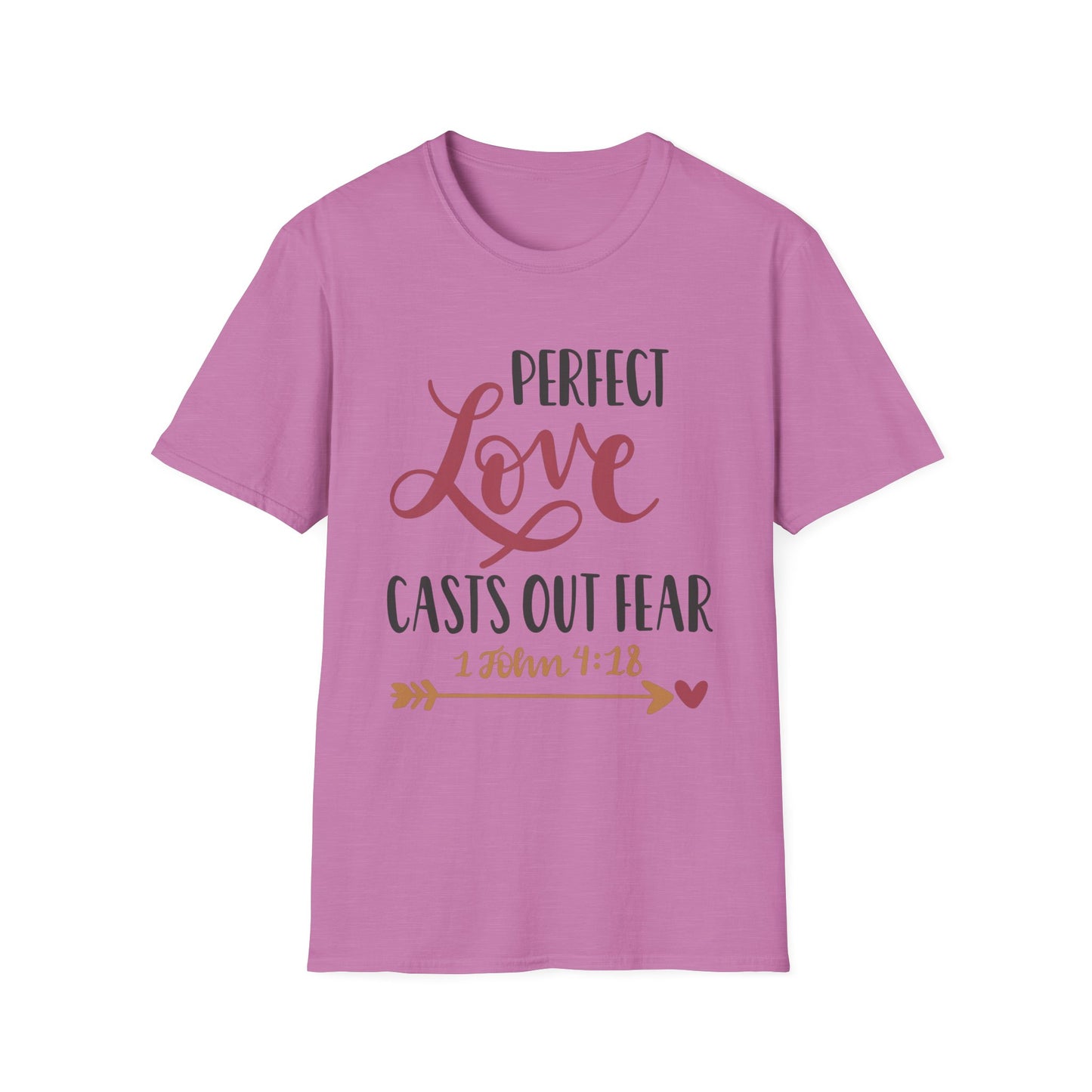 Perfect Love Casts Out Fear Tee – 1 John 4:18 Gracewear
