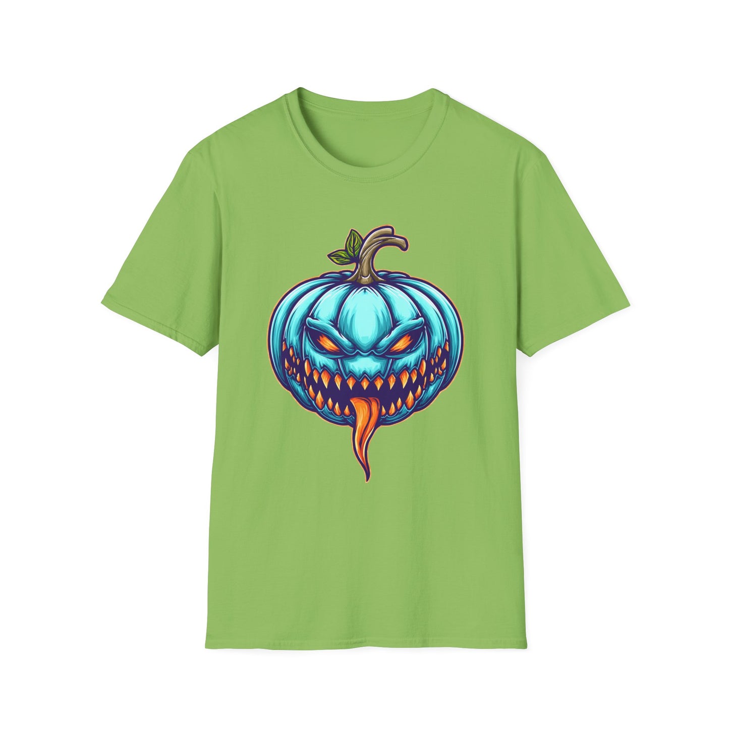 Tongue Twister Mutant Pumpkin Halloween Head Tee