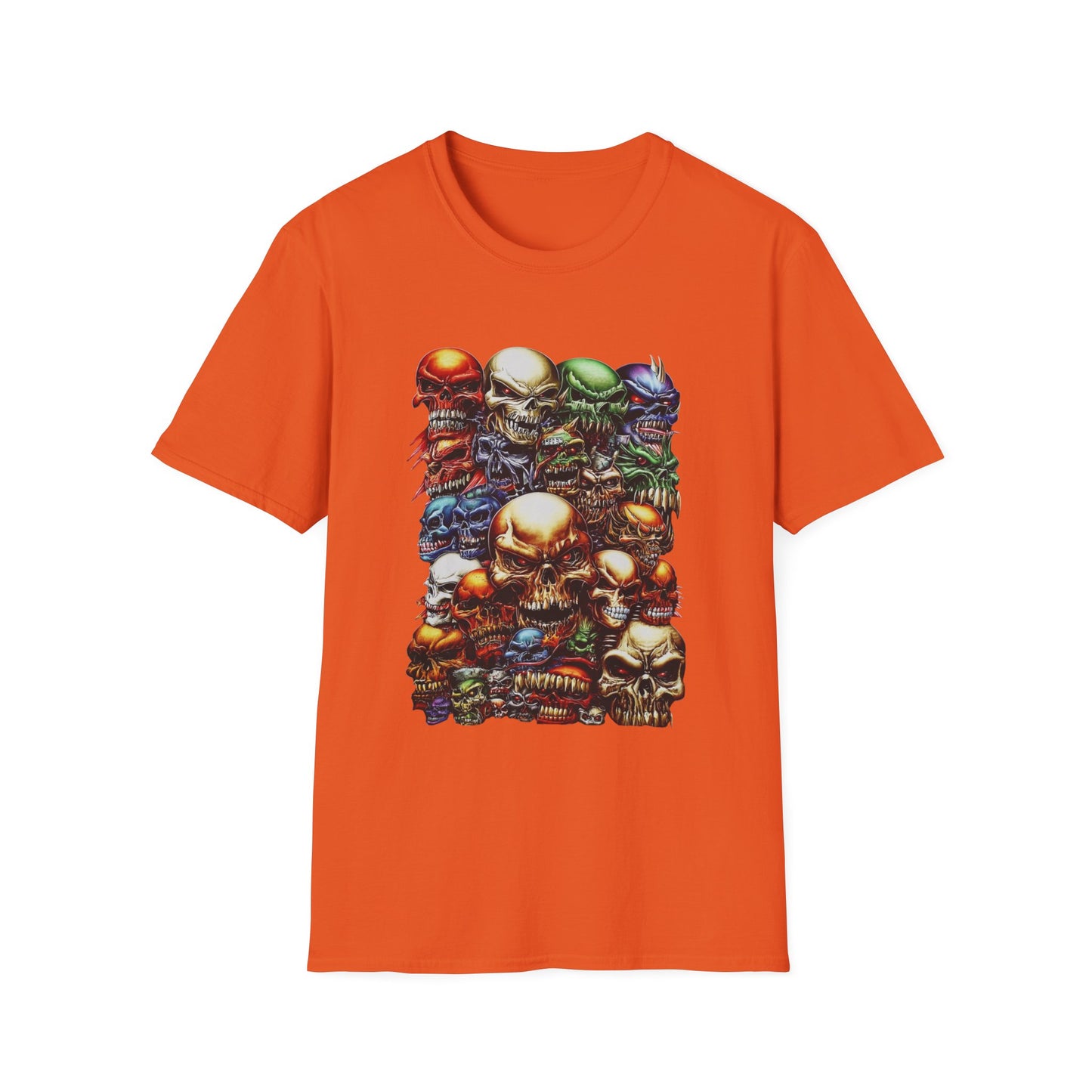 Skull Riot Abstract Skulls Halloween Tee