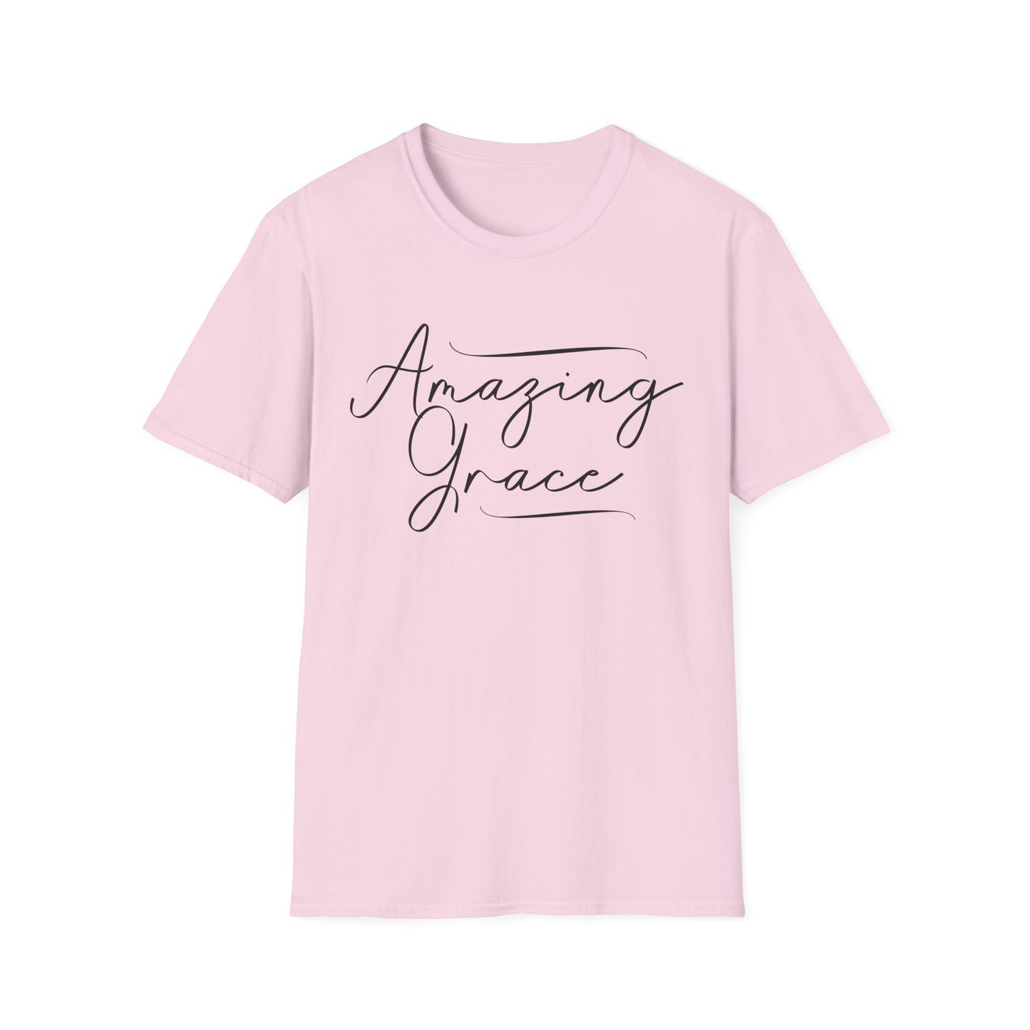 Amazing Grace Script Tee – Elegant Faithwear