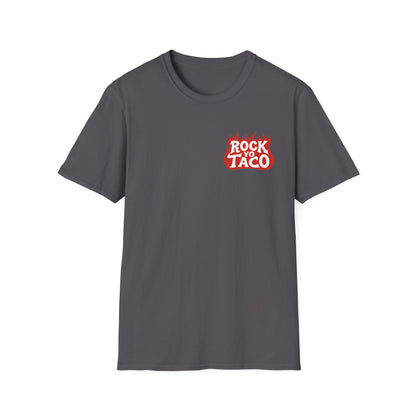 Rock Yo Taco Front Chest Logo and Back Print Tee