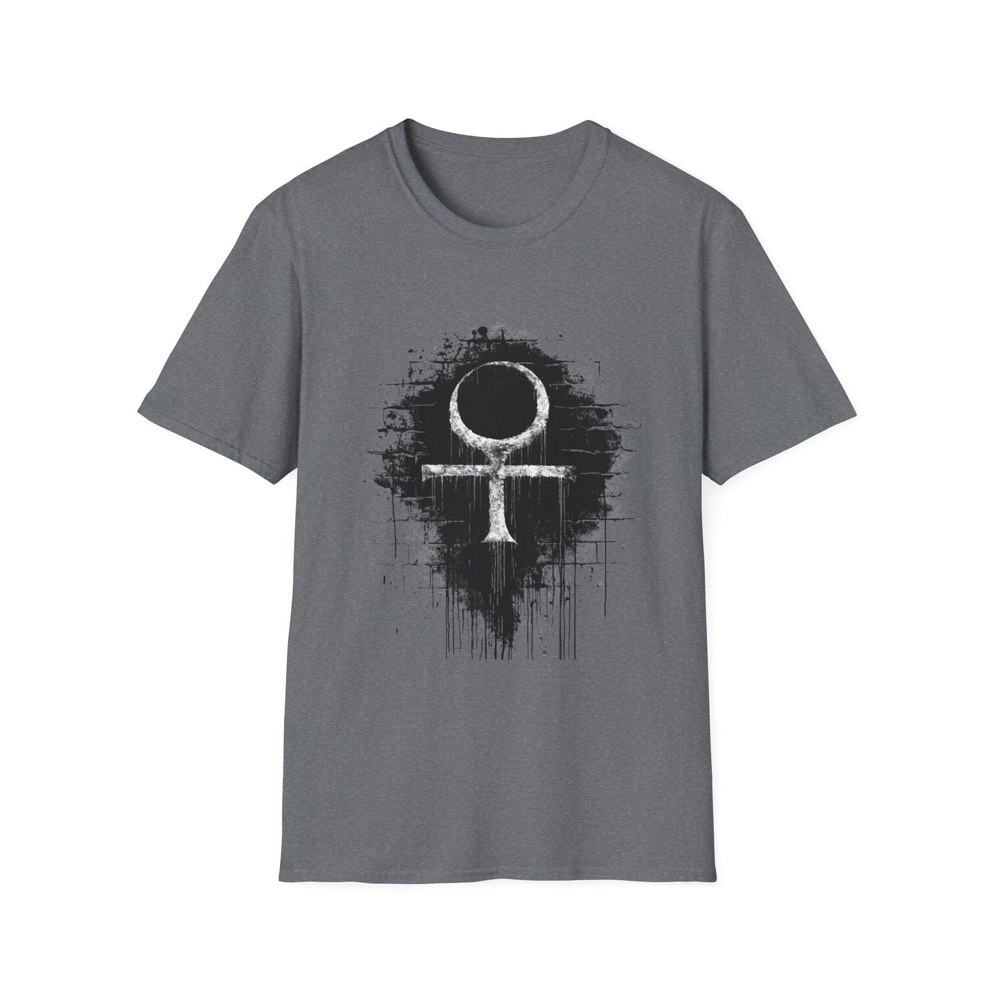 Life Eternal Distressed Christian Cross Emblem Tee