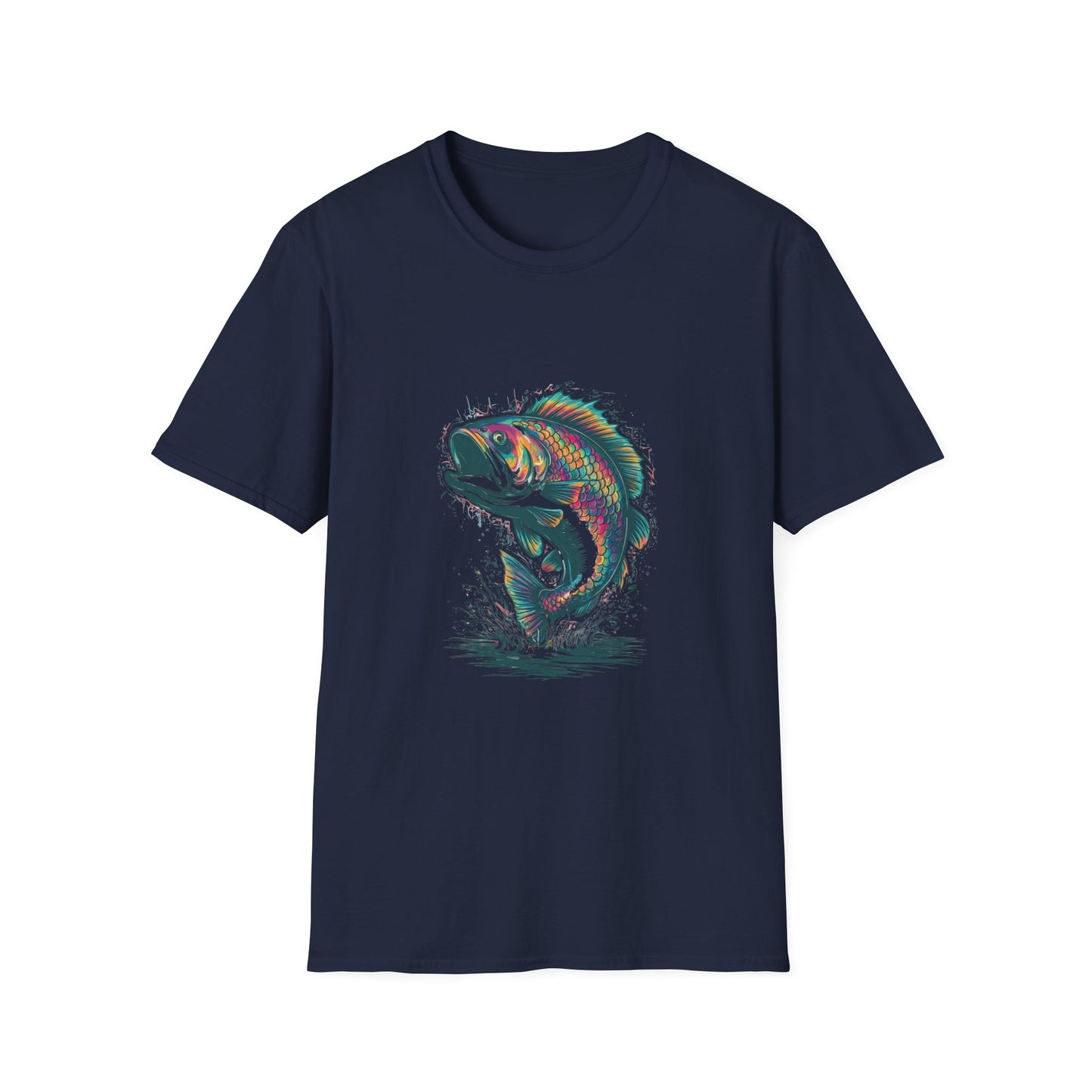 Hooked On Color Bass Graphic Tee