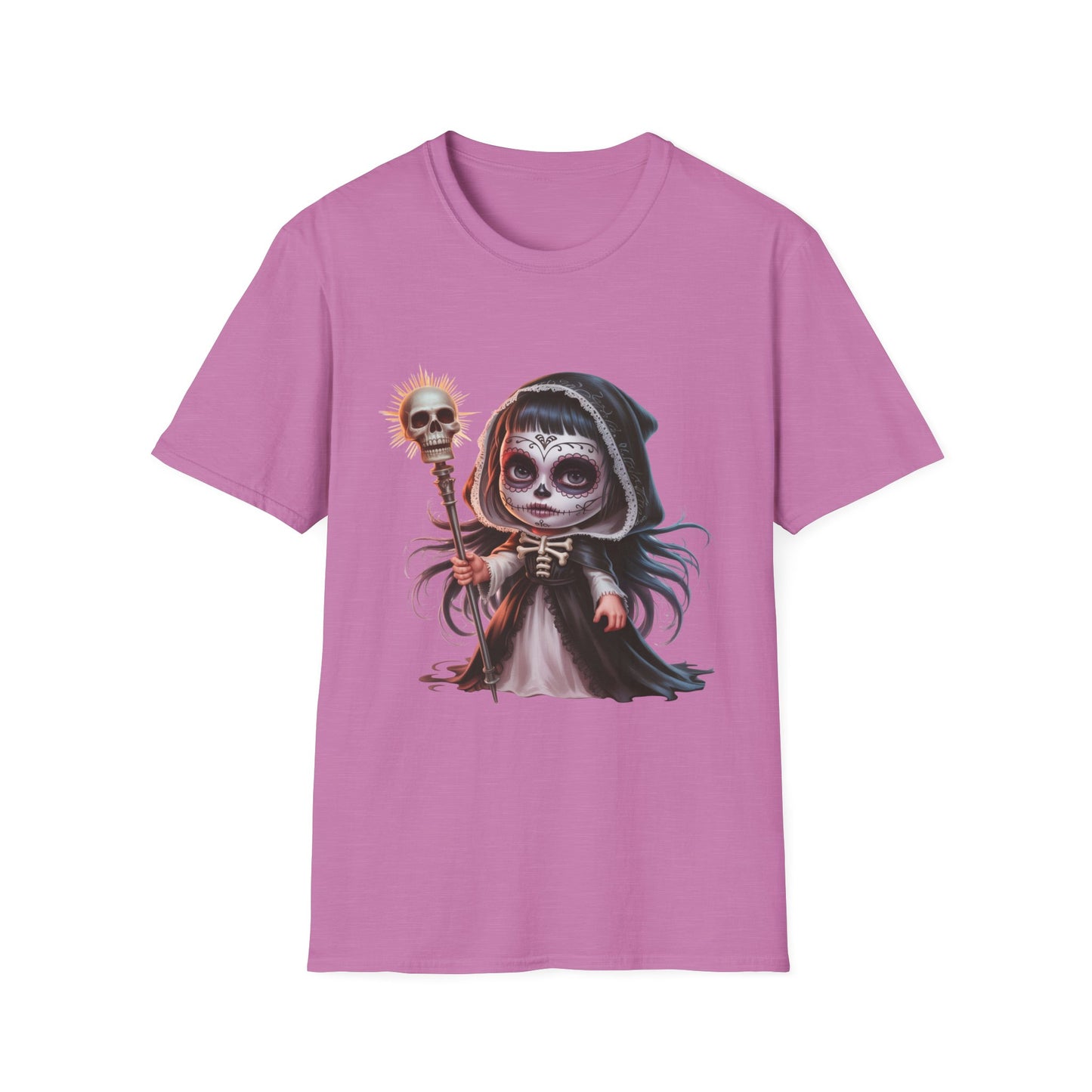 Reverent Gothic T-Shirt, Sacred Halloween Tee, Sugar Skull Shirt, Day of the Dead Top, Gothic Fantasy Clothing