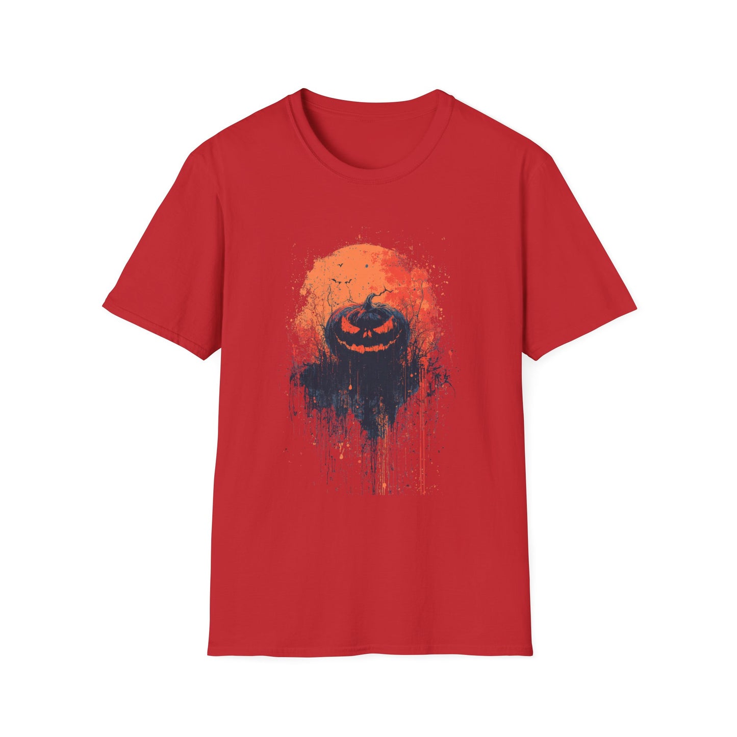 Moonlit Menace Halloween Pumpkin Tee