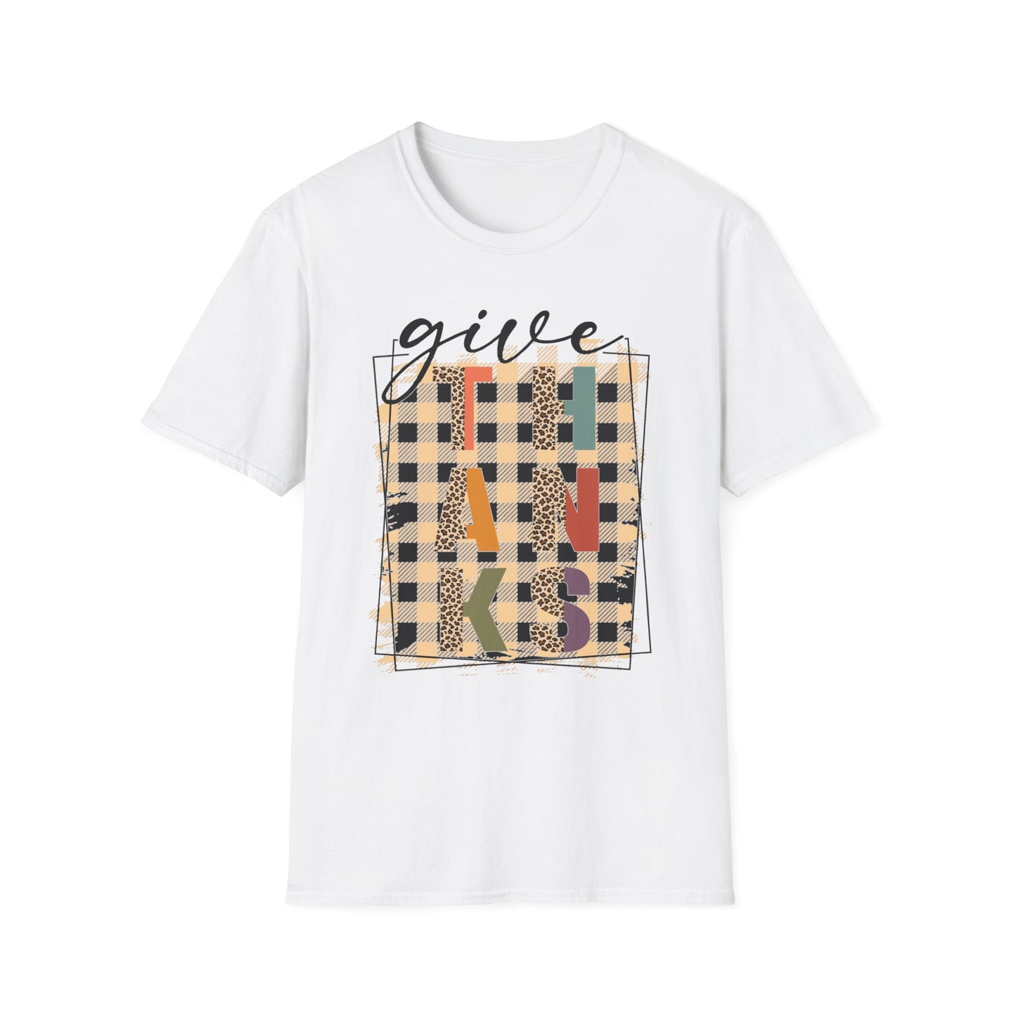 Give THANKS – Retro Patchwork Edition Short Sleeve Tee