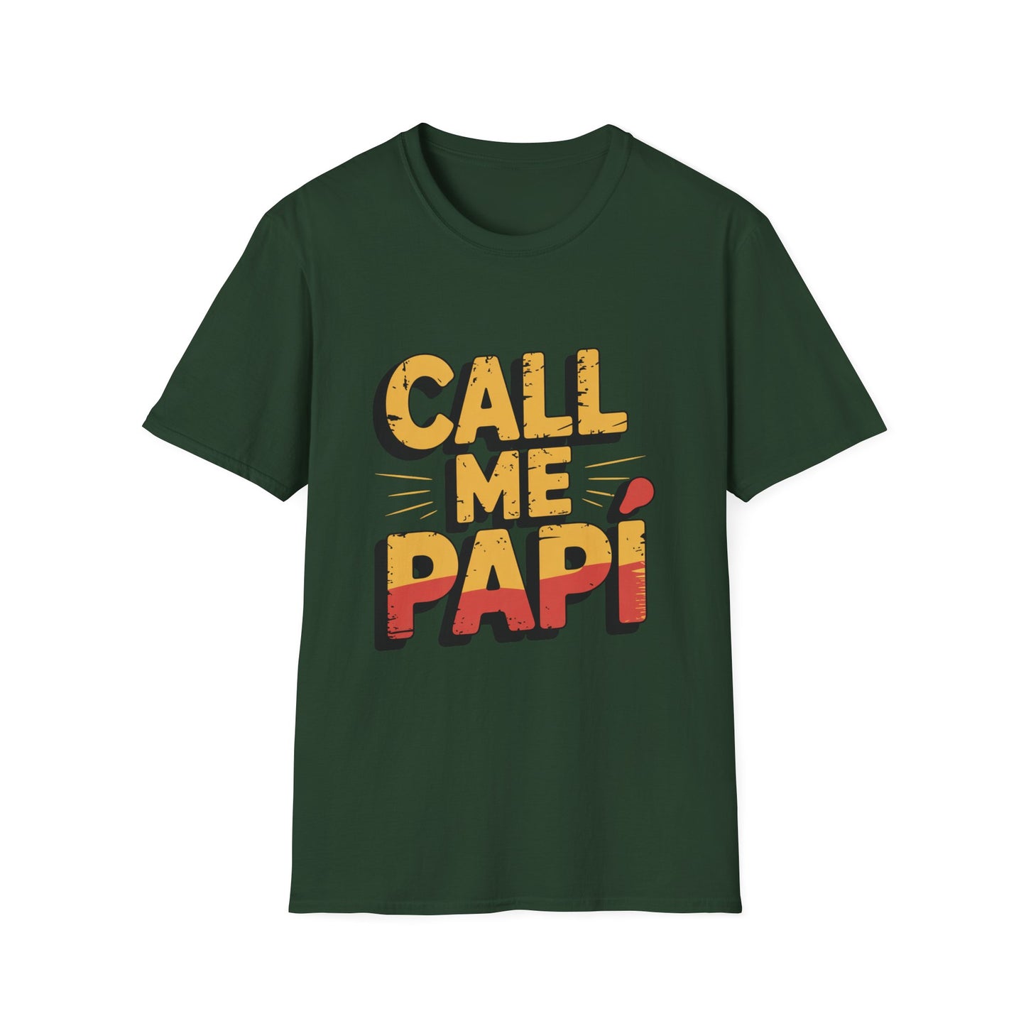 CALL ME PAPÍ – Distressed Gradient Tee