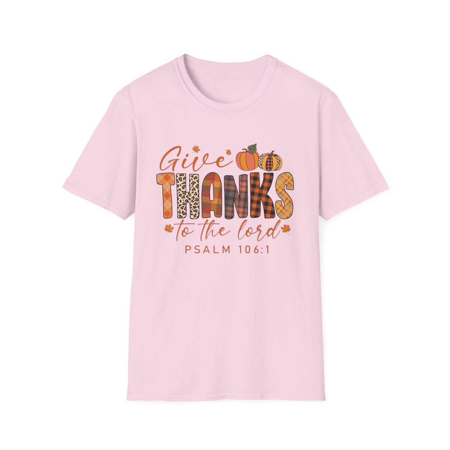 Give THANKS to the Lord – Psalm 106:1 Short Sleeve Tee