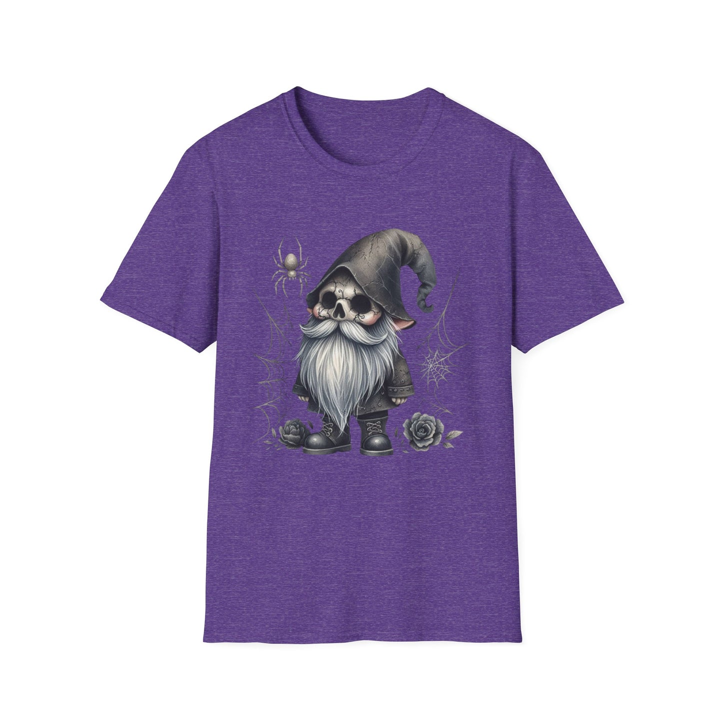 “Cracked Skull Gnome” Tee – Web & Rose Edition
