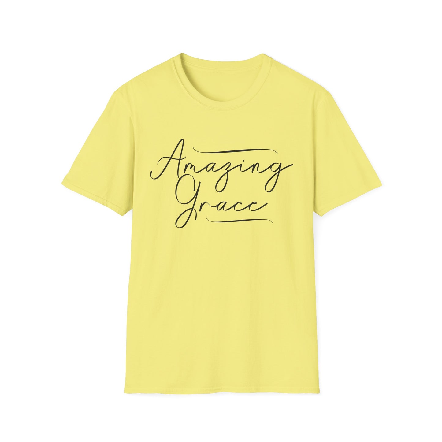 Amazing Grace Script Tee – Elegant Faithwear