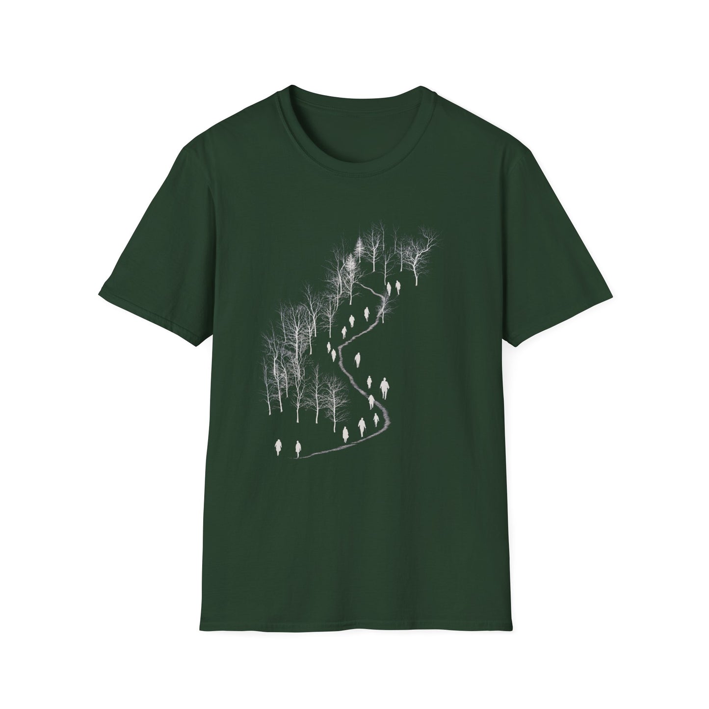 The Path Between – Monochrome Forest Journey Tee
