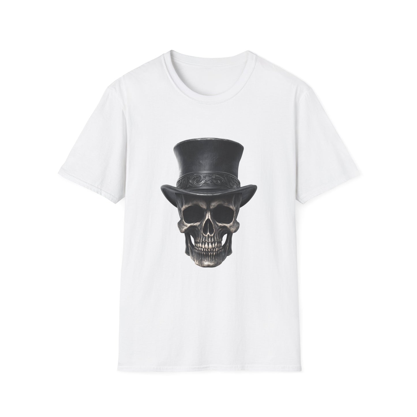 Dapper ‘Til Death – Gothic Skull Top Hat Tee