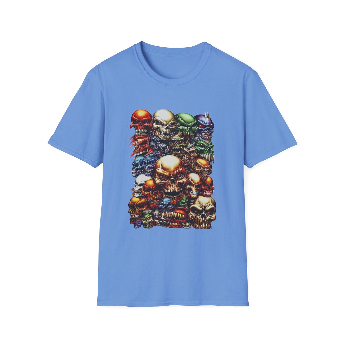 Skull Riot Abstract Skulls Halloween Tee