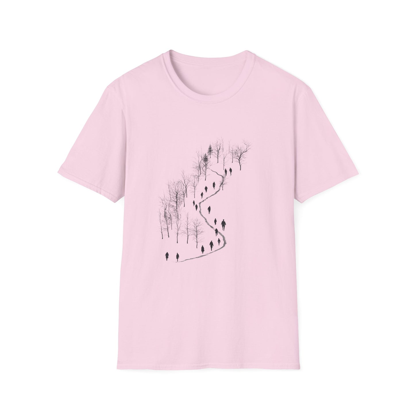 The Path Between – Monochrome Forest Journey Tee