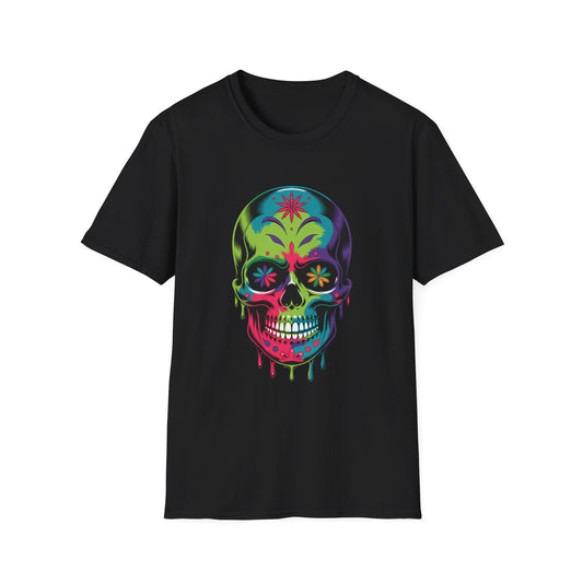 Floral Fade Skull Graphic Tee