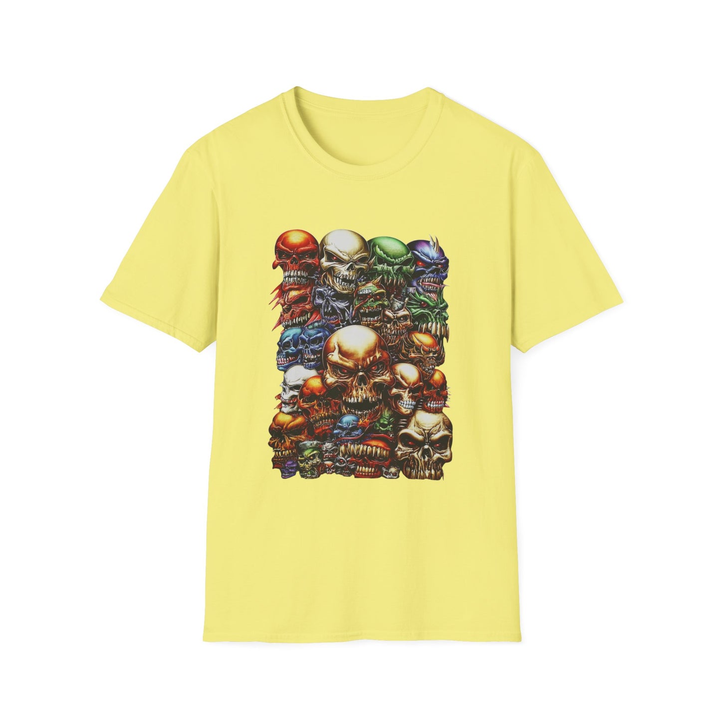 Skull Riot Abstract Skulls Halloween Tee